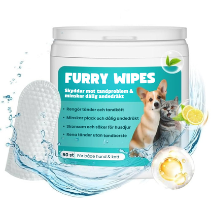 Furry Wipes – Rengjør tennene uten tannbørste